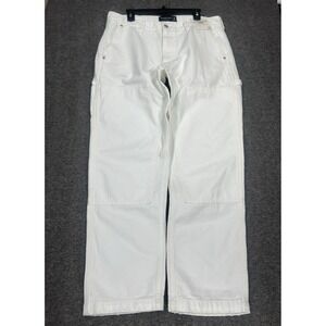 Abercrombie Fitch Pants Mens 36x32 Loose canvas Double Knee Carpenter distressed